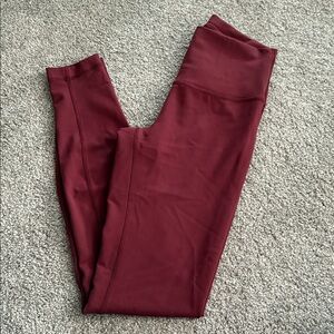 Lululemon Wunder Train High-Rise Tight 28" In Red Merlot